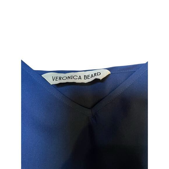 NWOT Veronica Beard Blue 100% Silk Camisole Blouse, Adjustable Straps 10 - Picture 2 of 15